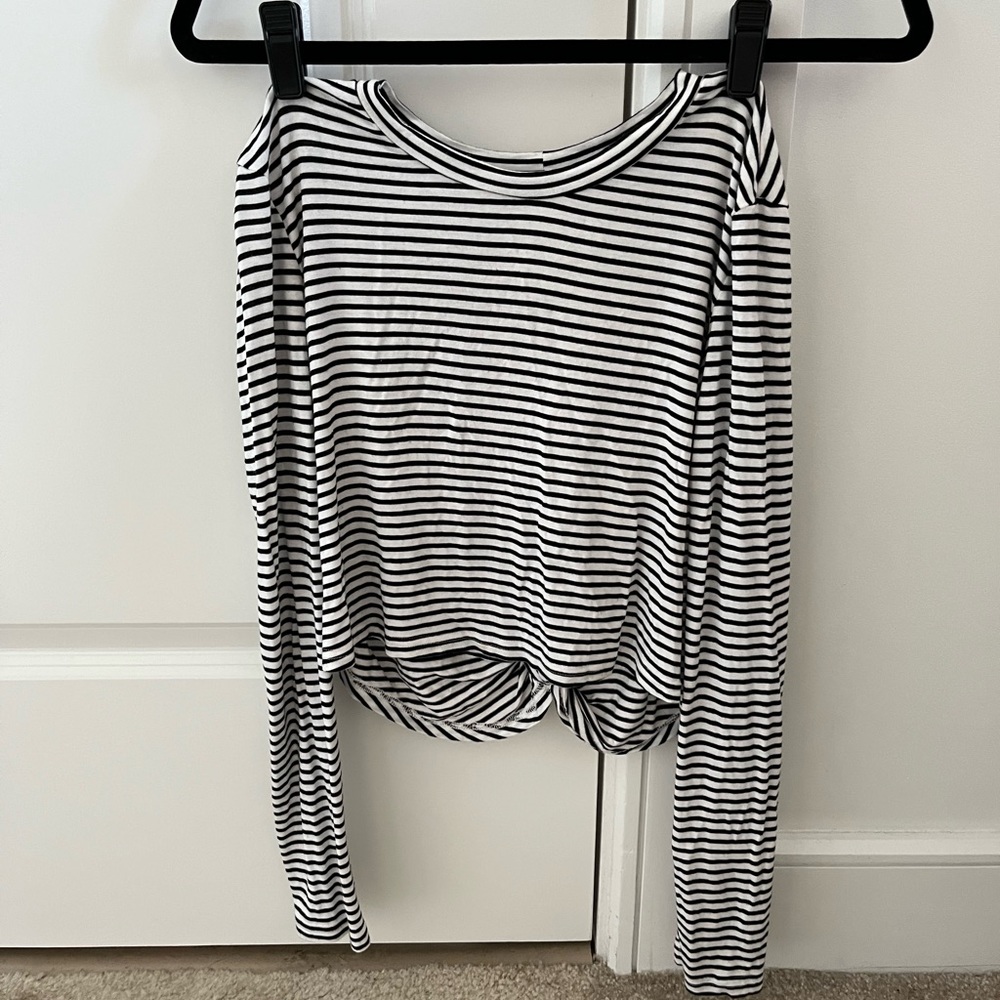 The Fifth Label Black White Striped Longsleeve